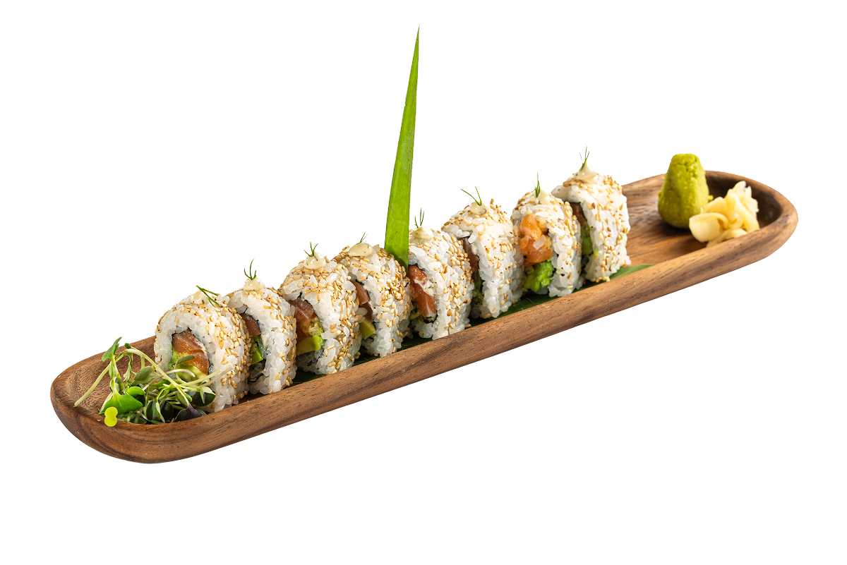 Maki salmón crujiente