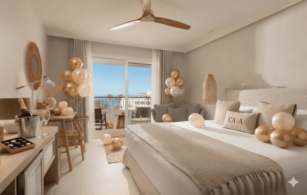 Decoración de cumpleaños en habitación